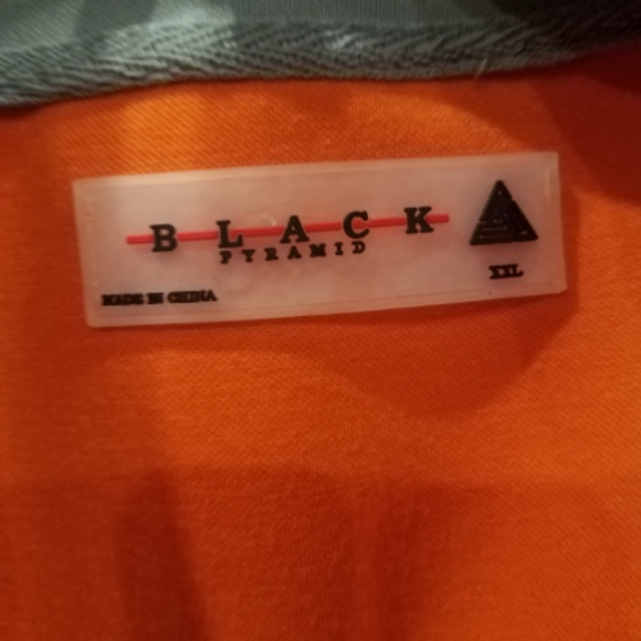 Black Pyramid Gray Blue Orange Speed Track Jacket Sz 2XL - Picture 8 of 14